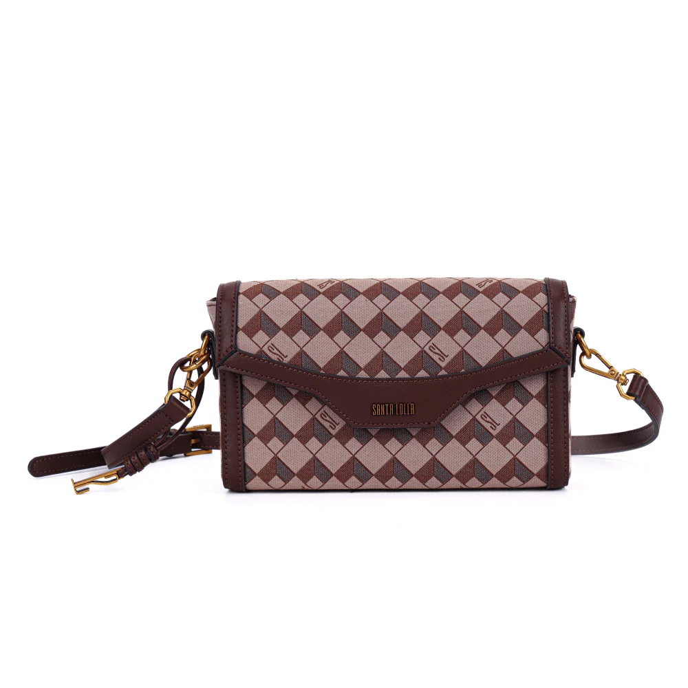 Bolsa Marrom Tiracolo Quadrada - vista 1 de 7