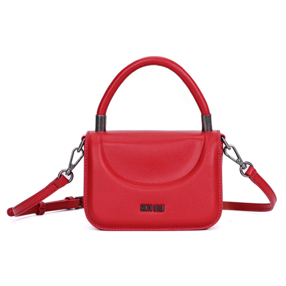Bolsa Mini Bag Vermelha Quadrada Alça Tiracolo - vista 1 de 7