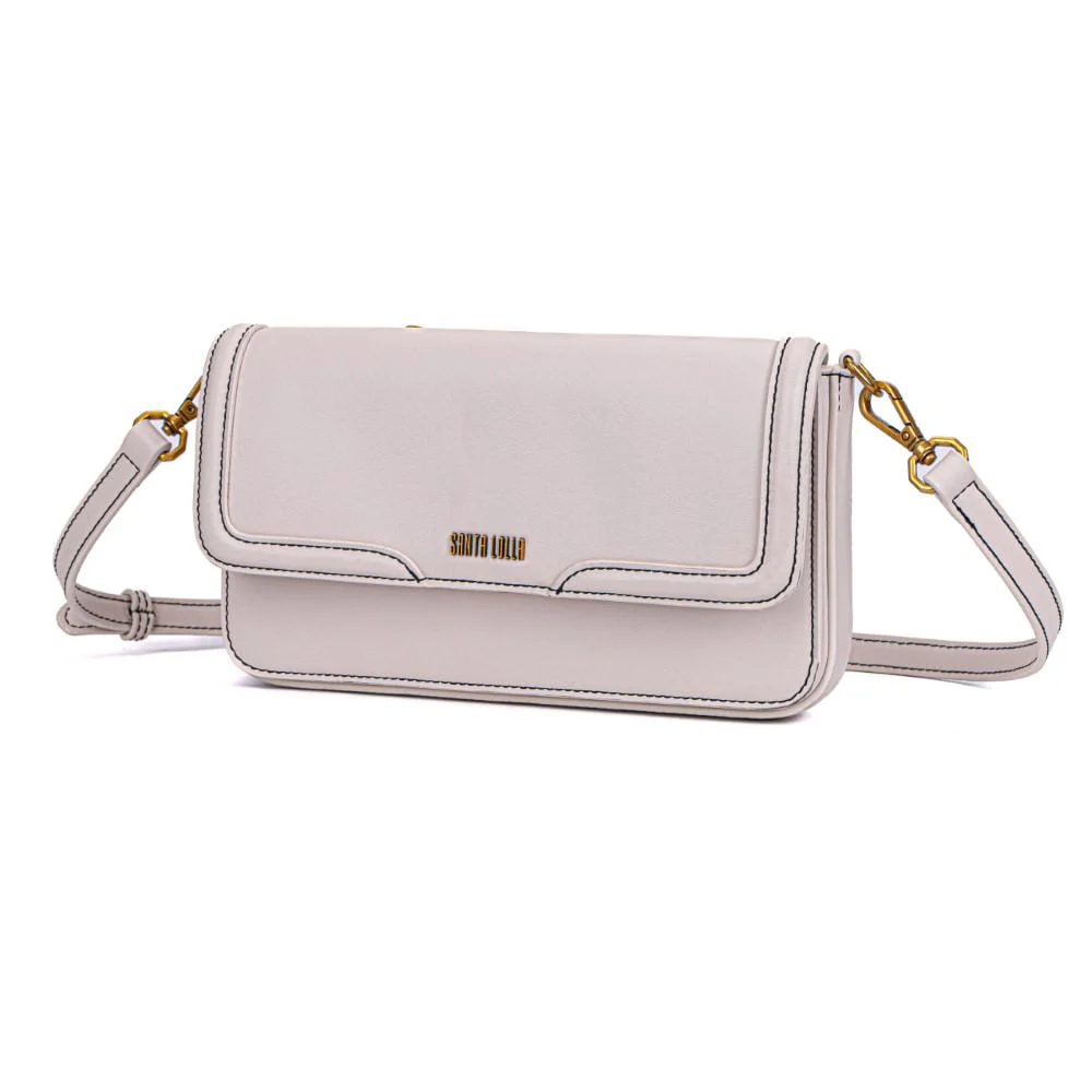 Bolsa Off White Pesponto Pequena Transversal - vista 3 de 7