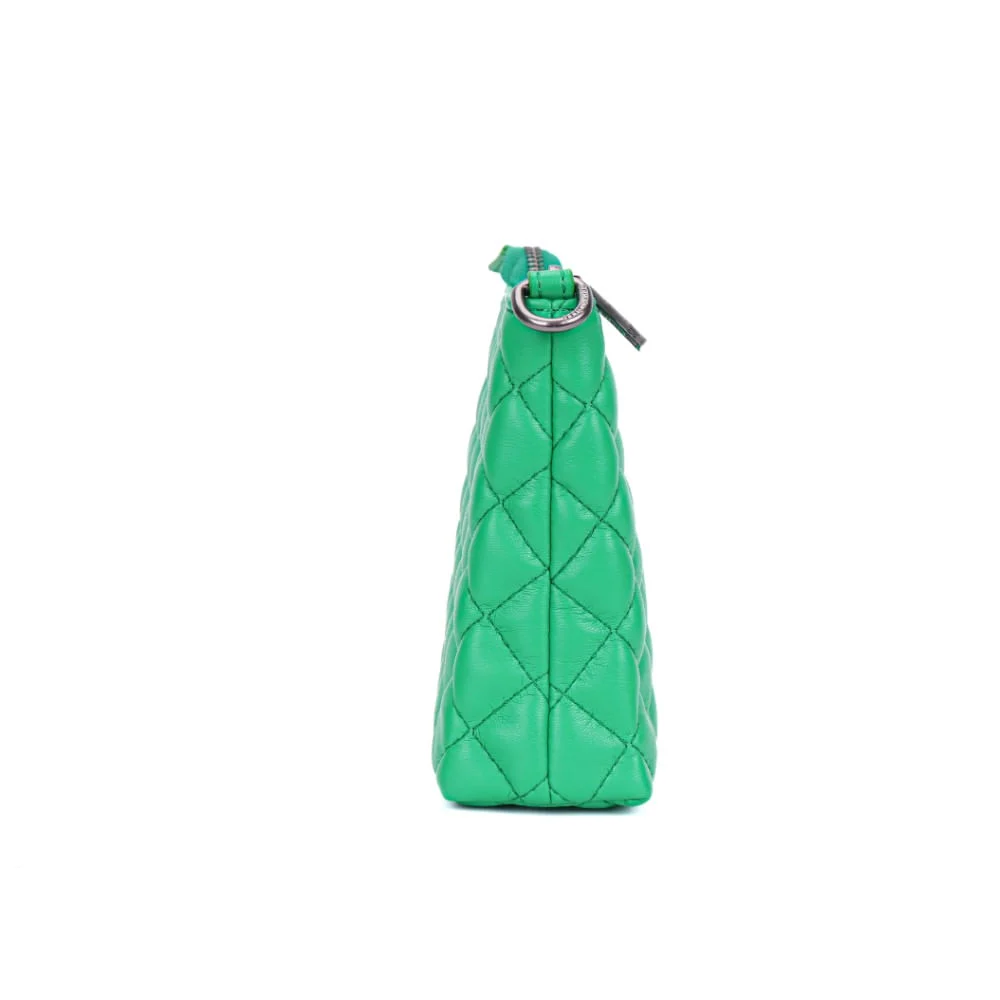 Bolsa Verde Esmeralda Matelassê Alça Fina Transversal - vista 4 de 7