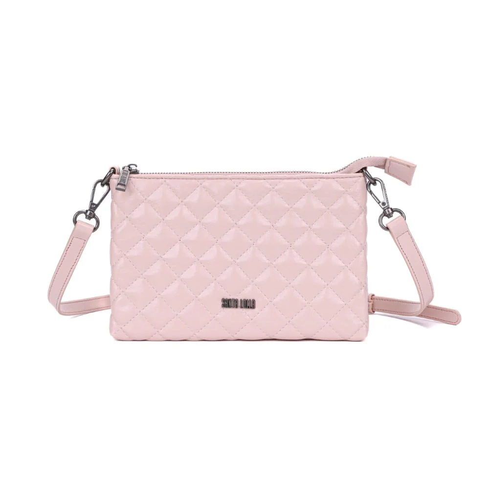 Bolsa Rose Verniz Matelassê Alça Fina Transversal - vista 1 de 6
