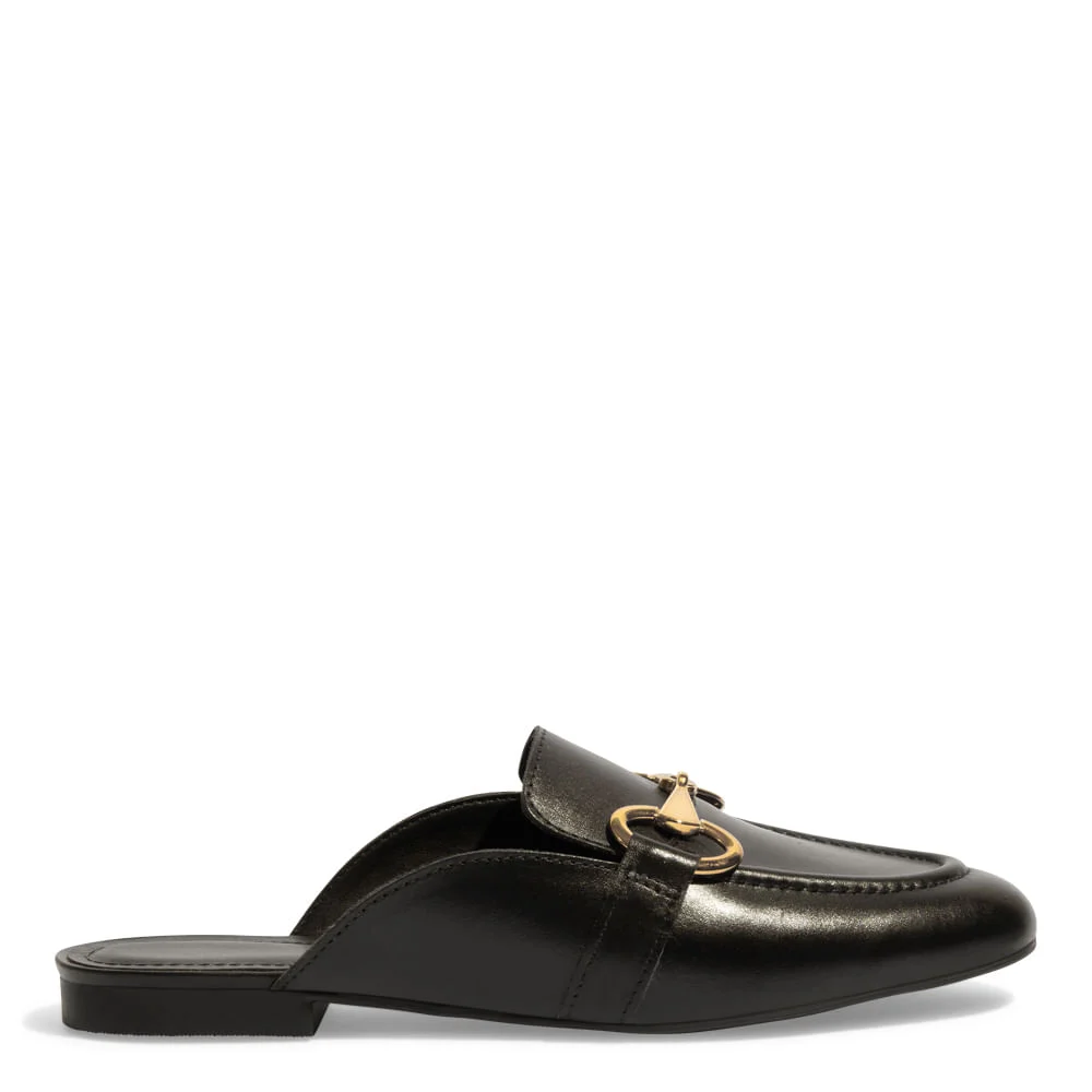Mocassim Mule Couro Nobre Soft Preto - vista 1 de 4