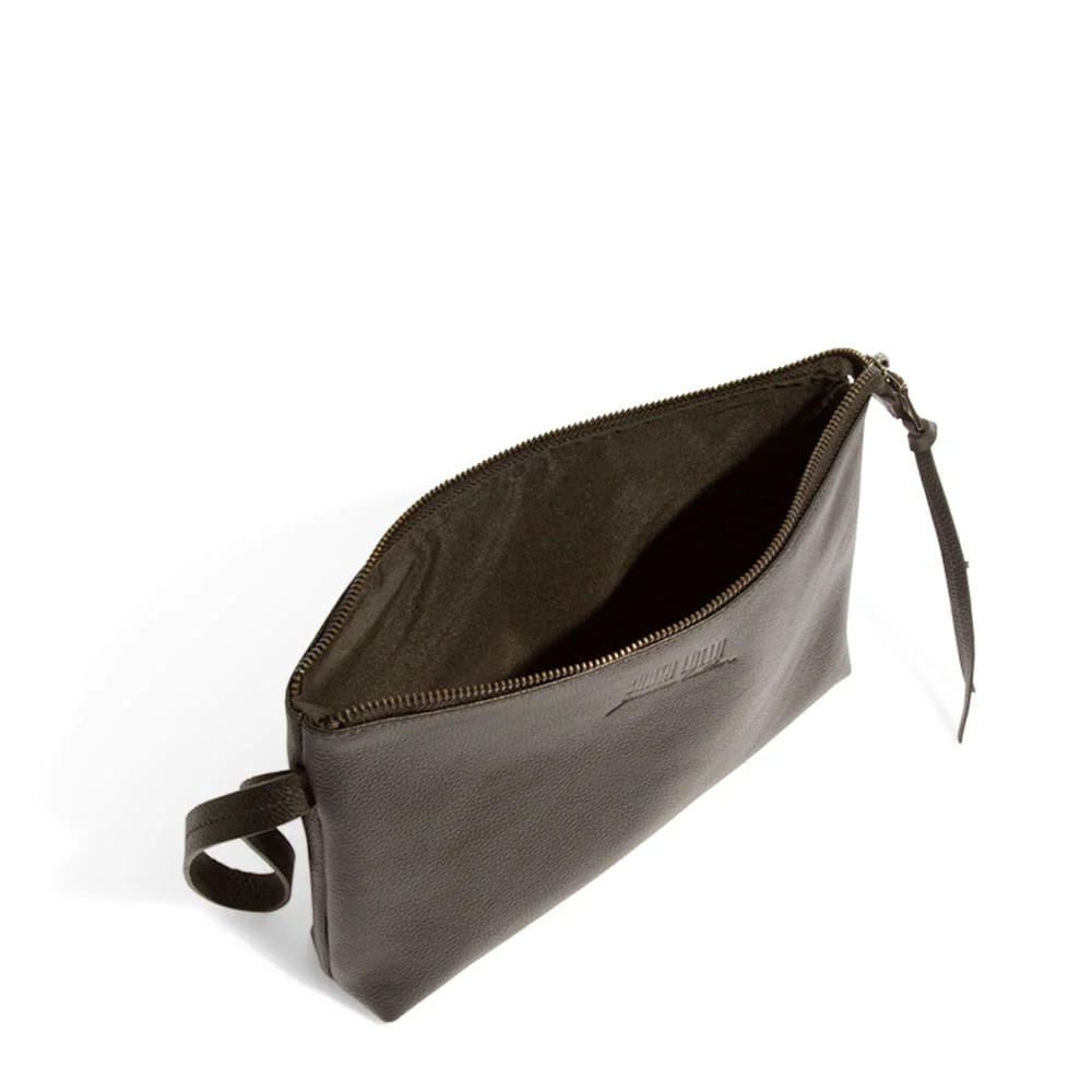Clutch Couro Floater Preto - vista 3 de 4
