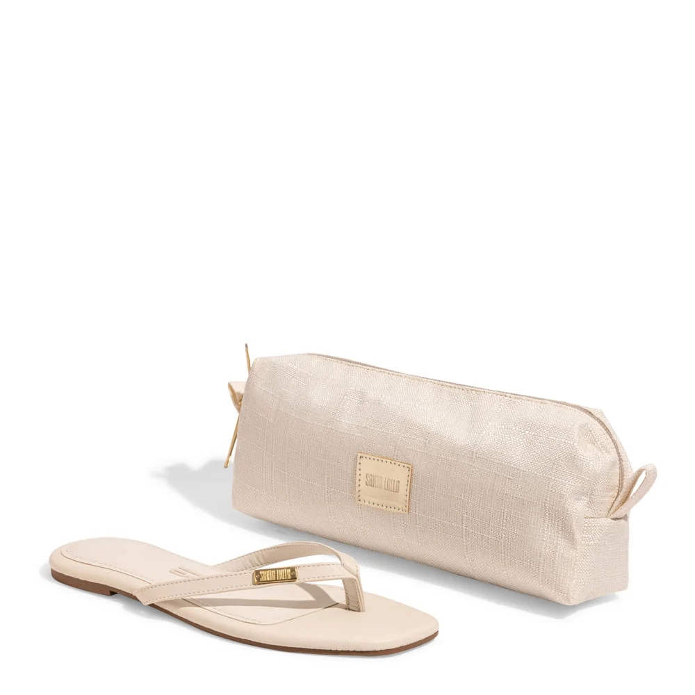 Kit Rasteira Floater E Necessaire Off White - vista 1 de 6