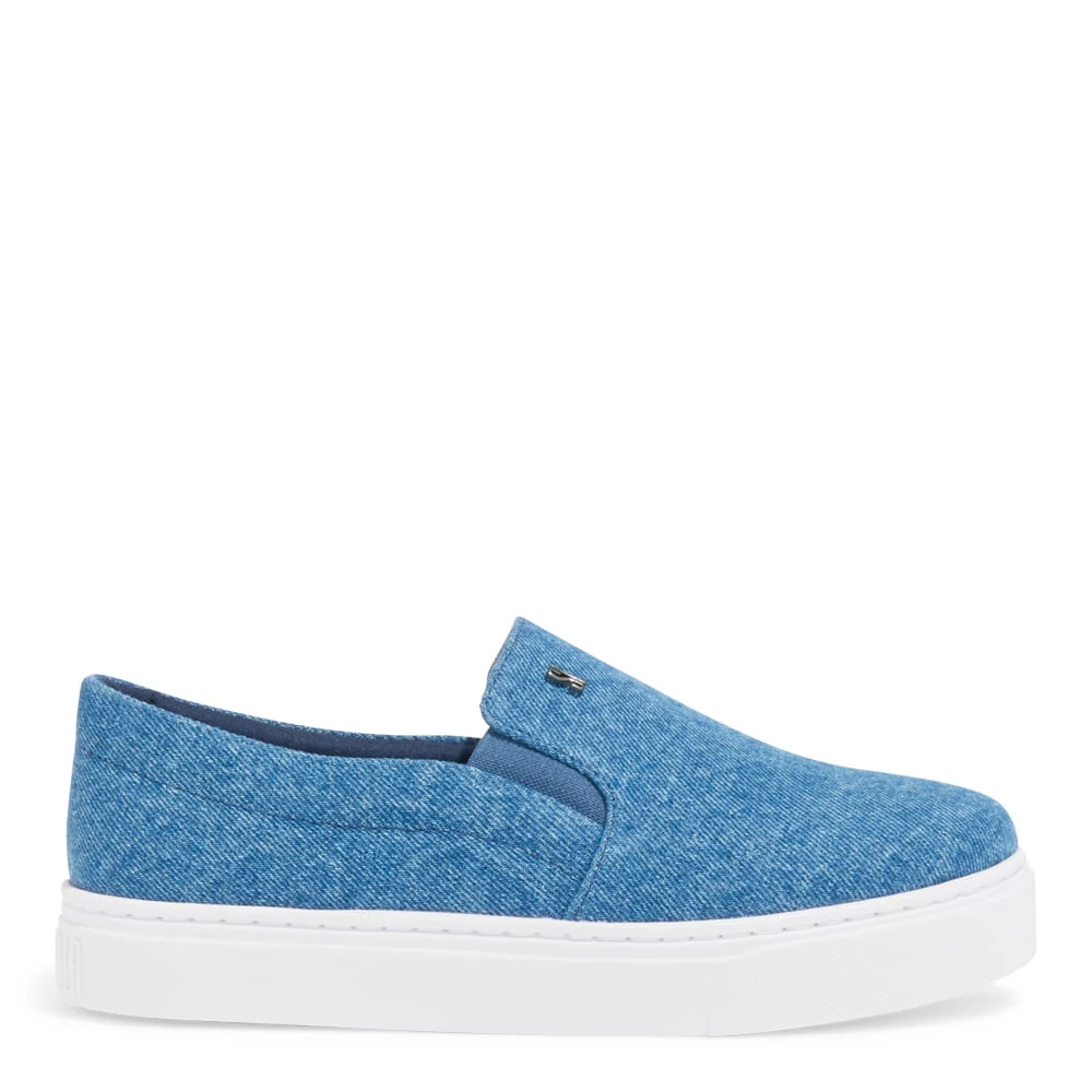 Tênis Slip On Jeans Azul - vista 1 de 4