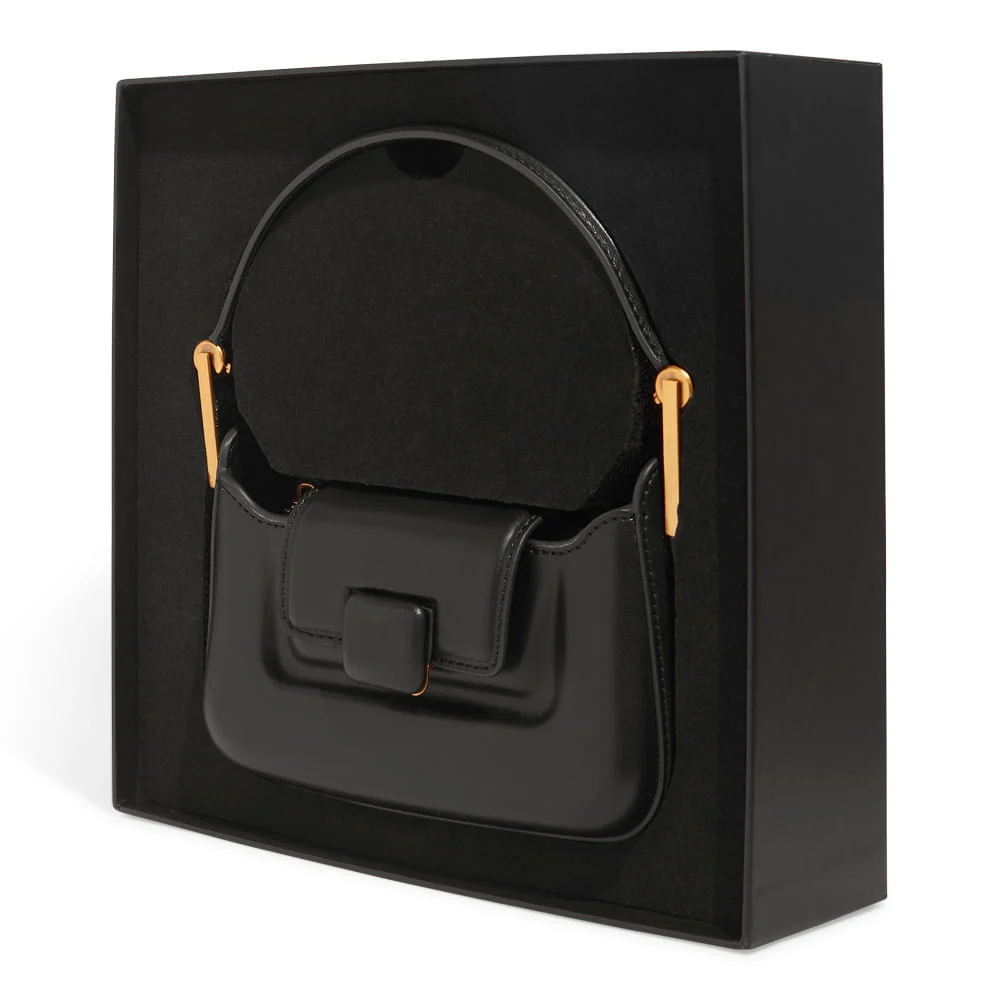 Bolsa Pequena Soft Preta Alça Dupla - vista 5 de 10