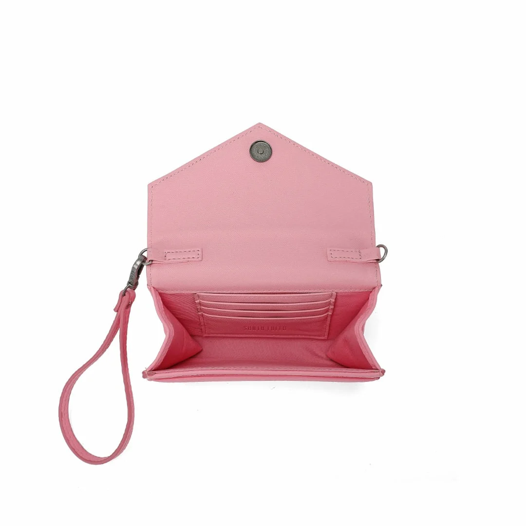 Bolsa Carteira Floater Rosa Alça Transversal - vista 3 de 4