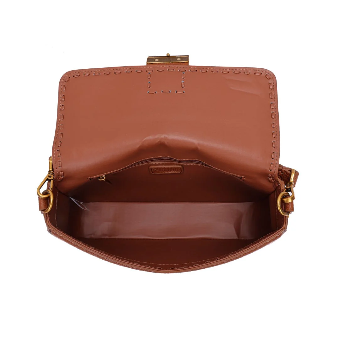 Bolsa Marrom Floater Transversal Pequena - vista 5 de 7