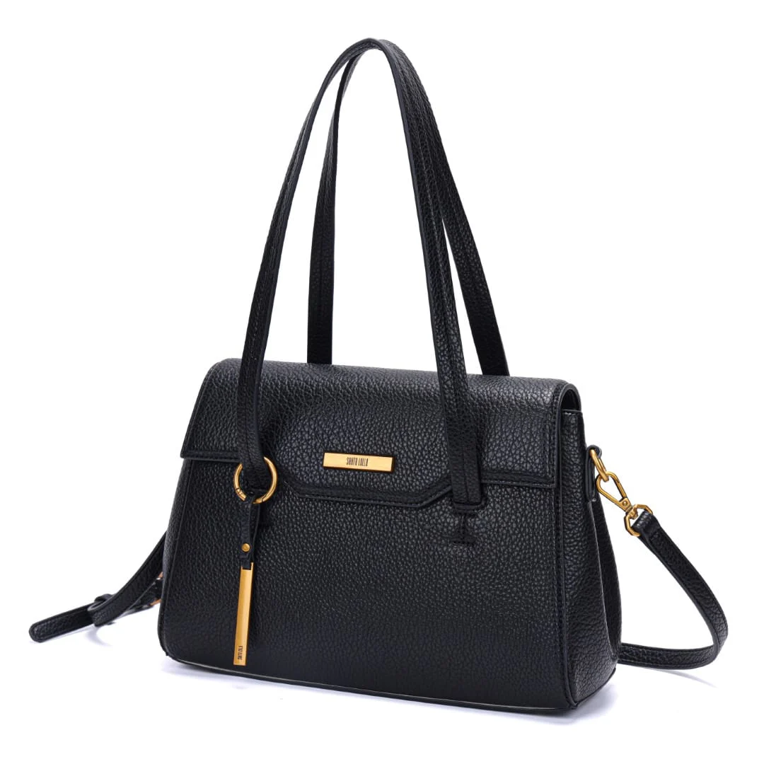 Bolsa Média Preta Floater Alça De Ombro - vista 2 de 6