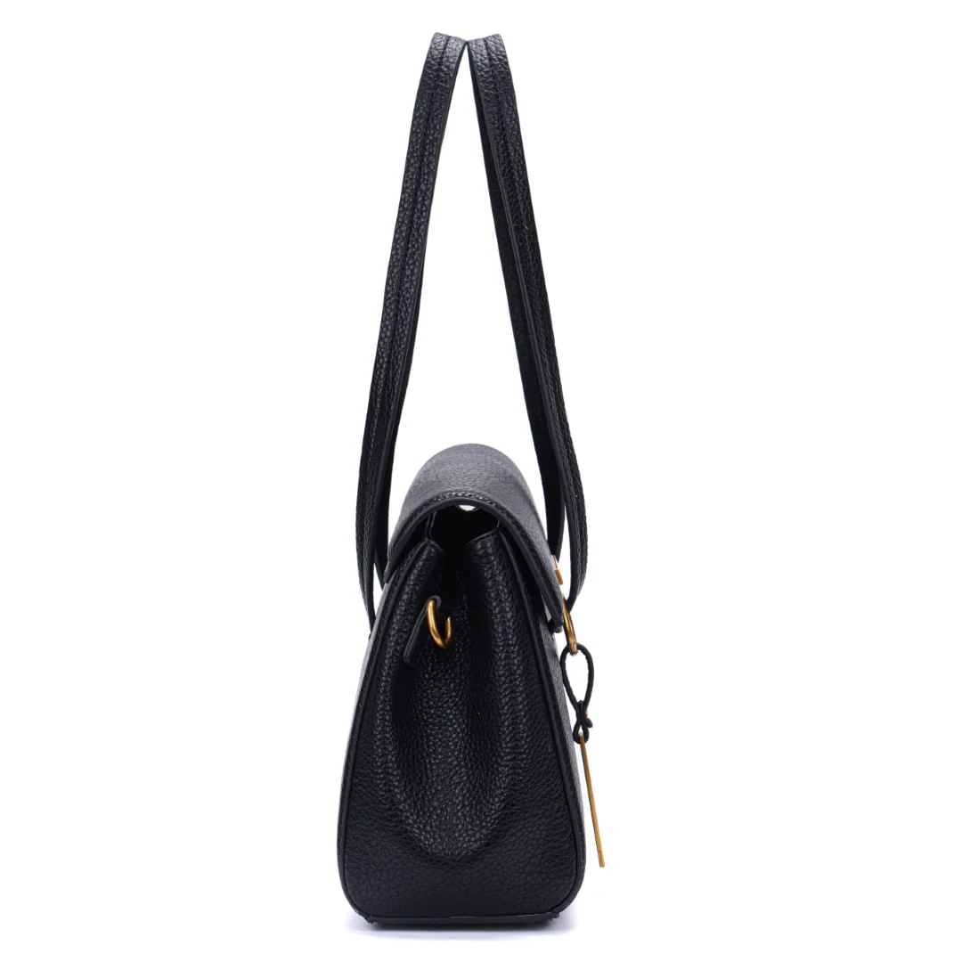 Bolsa Média Preta Floater Alça De Ombro - vista 4 de 6