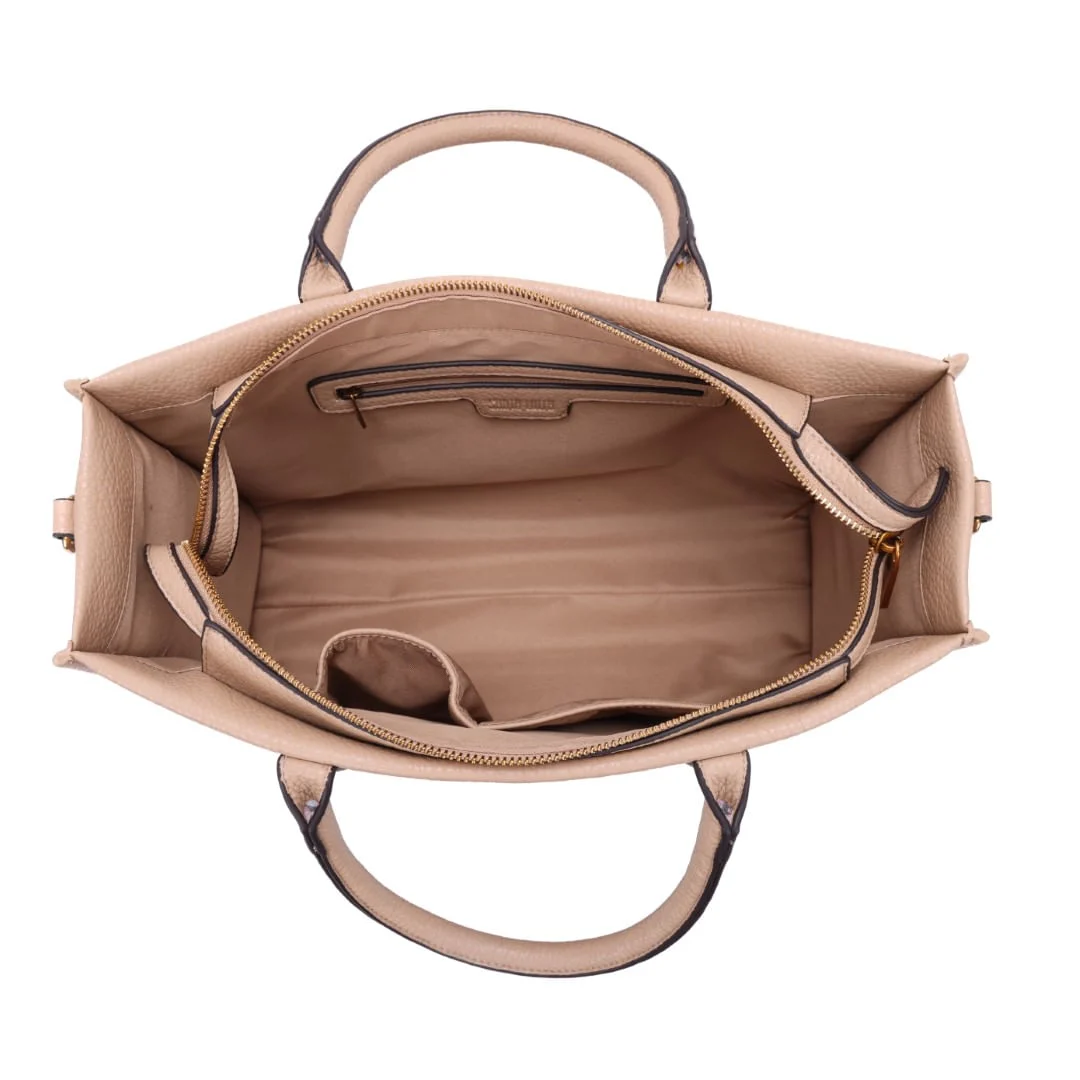 Bolsa Tote Grande Floater Marrom Transversal - vista 6 de 7
