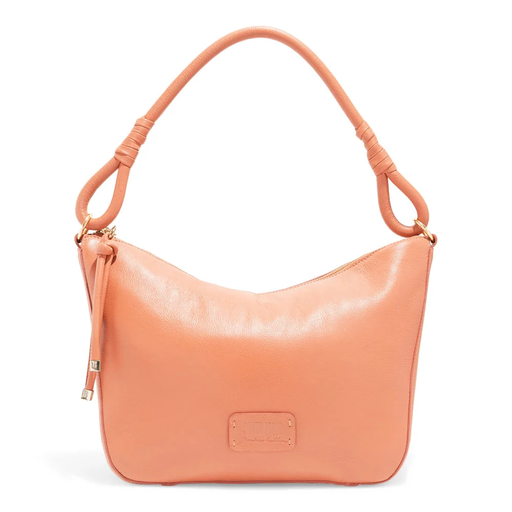 Bolsa Couro Floater Média Marrom Safari Alça De Ombro - vista 1 de 3