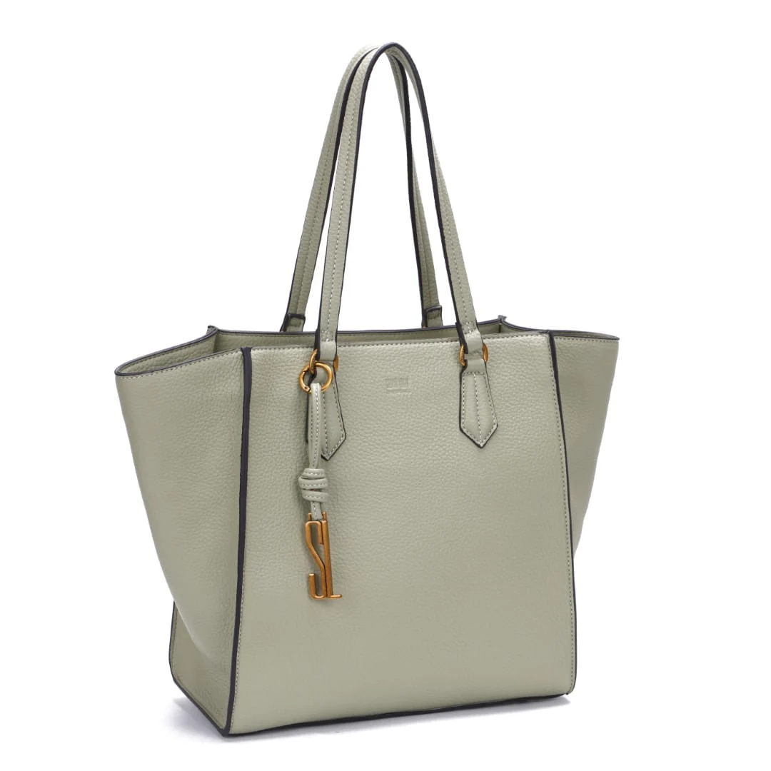Bolsa Shopper Verde Sage Floater Estruturada Alça De Ombro - vista 3 de 8
