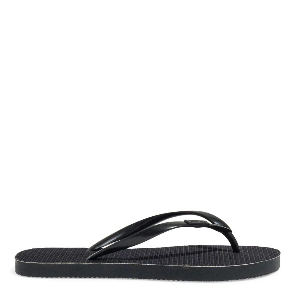 Chinelo Flip Flop Borracha Brilhos Preto - vista 1 de 4