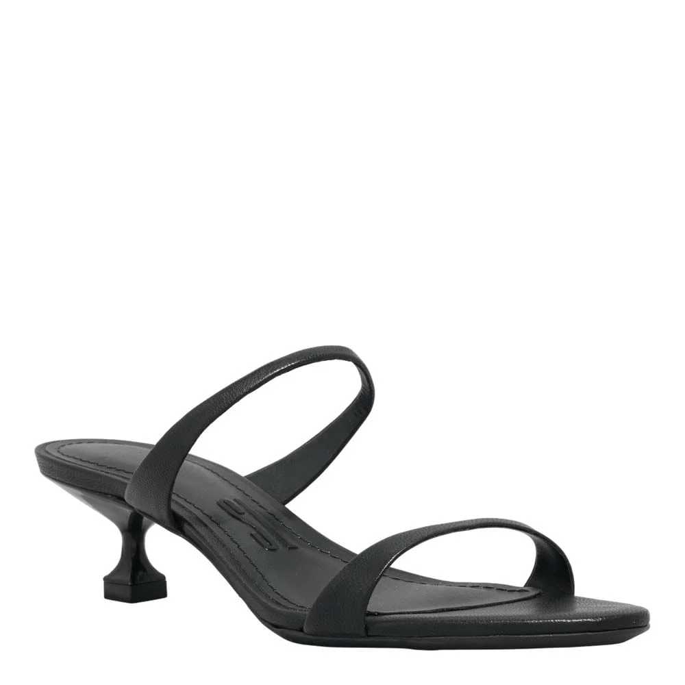 Mule Couro Pelica Soft Preto Salto Baixo Fino - vista 1 de 2
