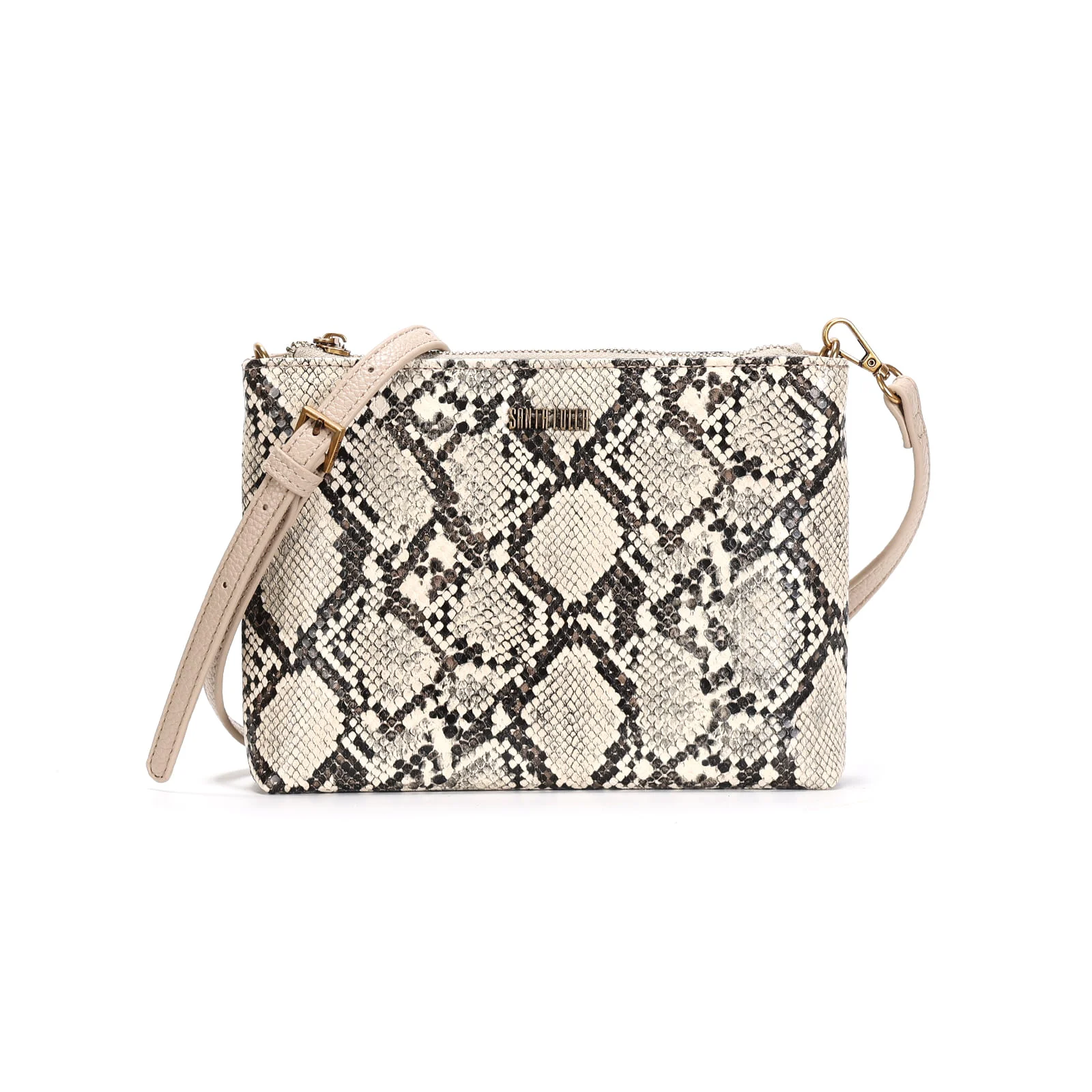 Bolsa Clutch Floater Animal Print Cobra Alça Transversal - vista 1 de 3