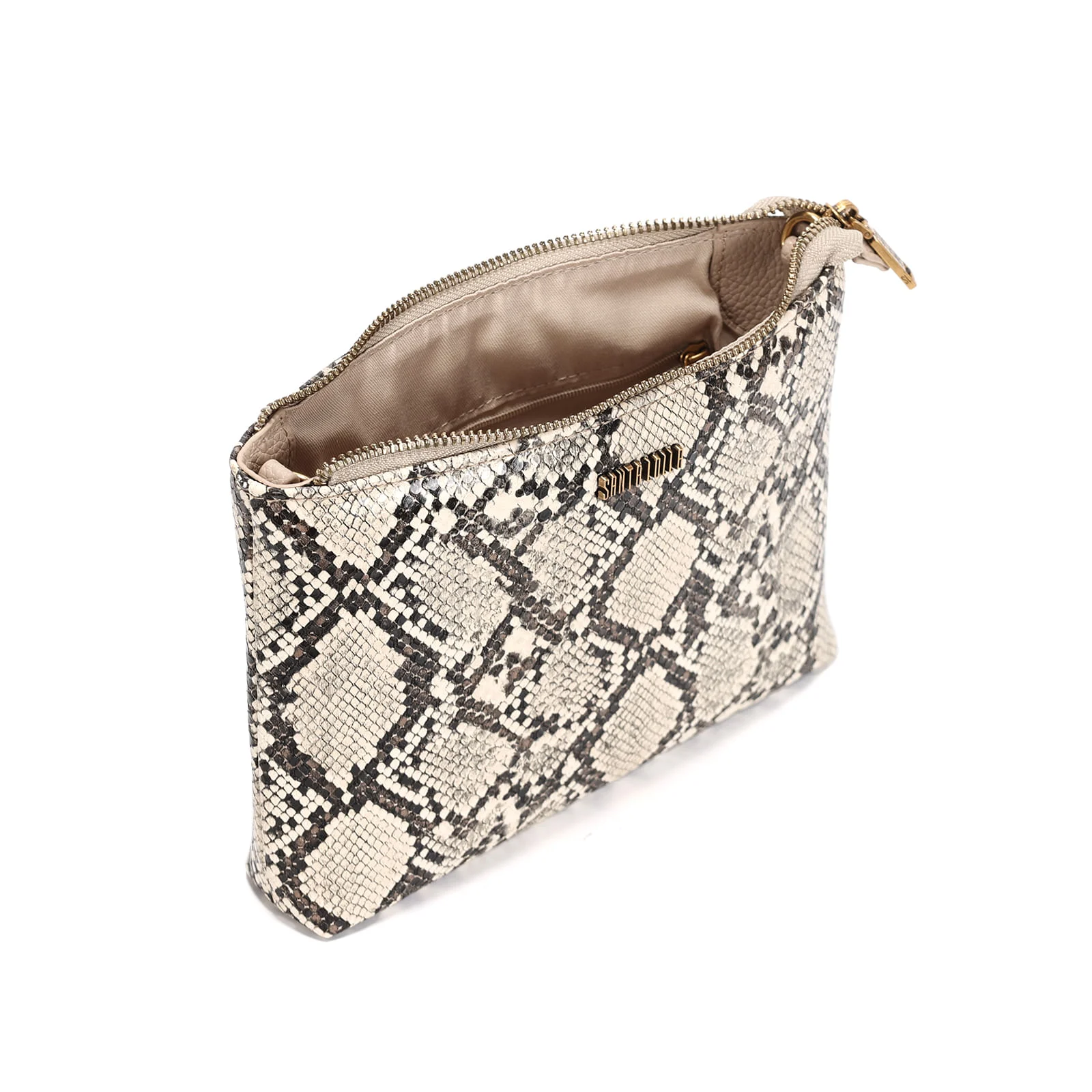 Bolsa Clutch Floater Animal Print Cobra Alça Transversal - vista 3 de 3