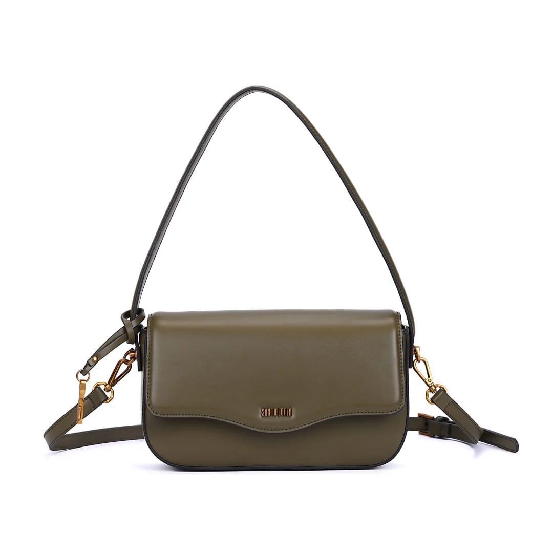 Bolsa Baguete Verde Militar Soft Alça Transversal - vista 1 de 8