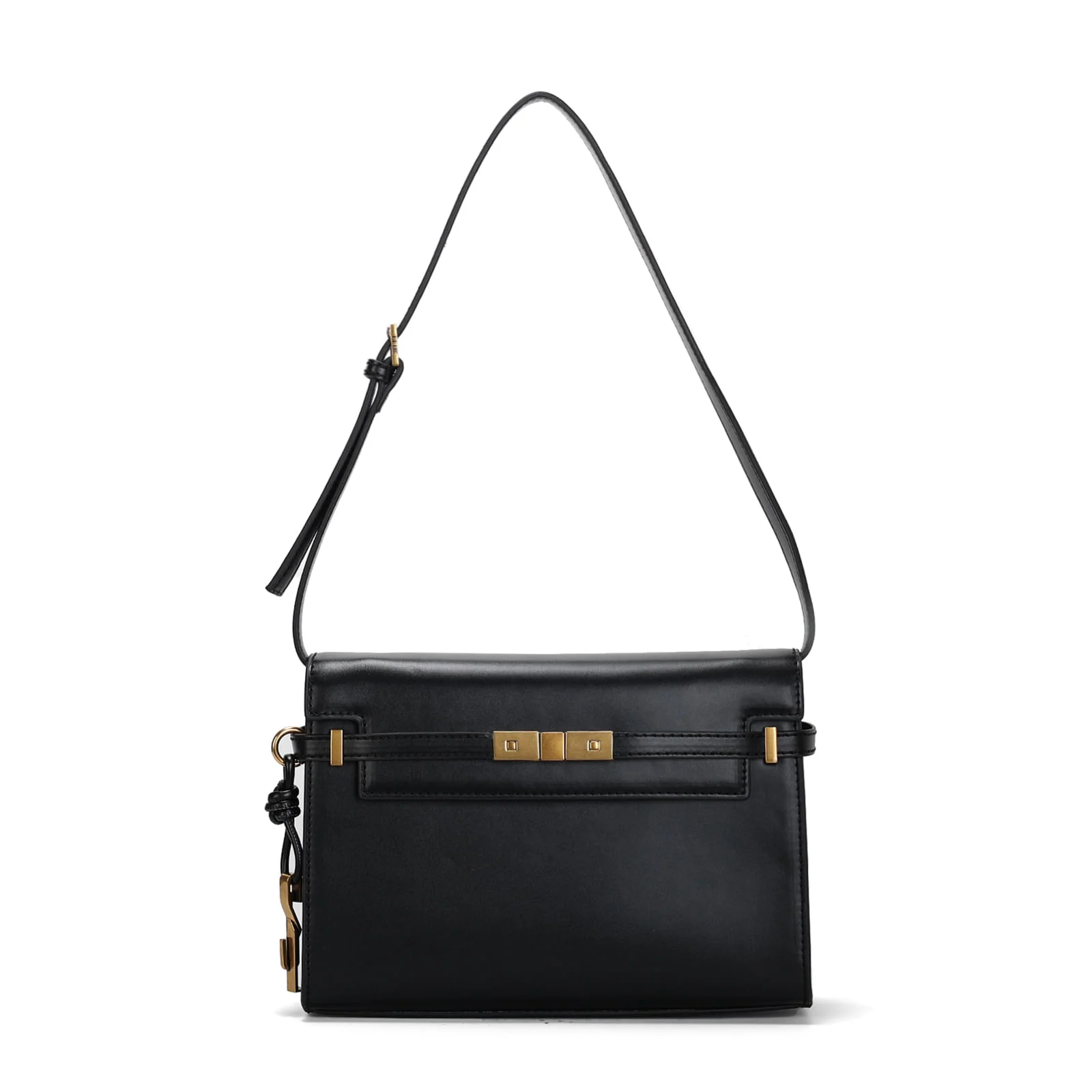 Bolsa Baguete Soft Preta Alça De Ombro - vista 1 de 3