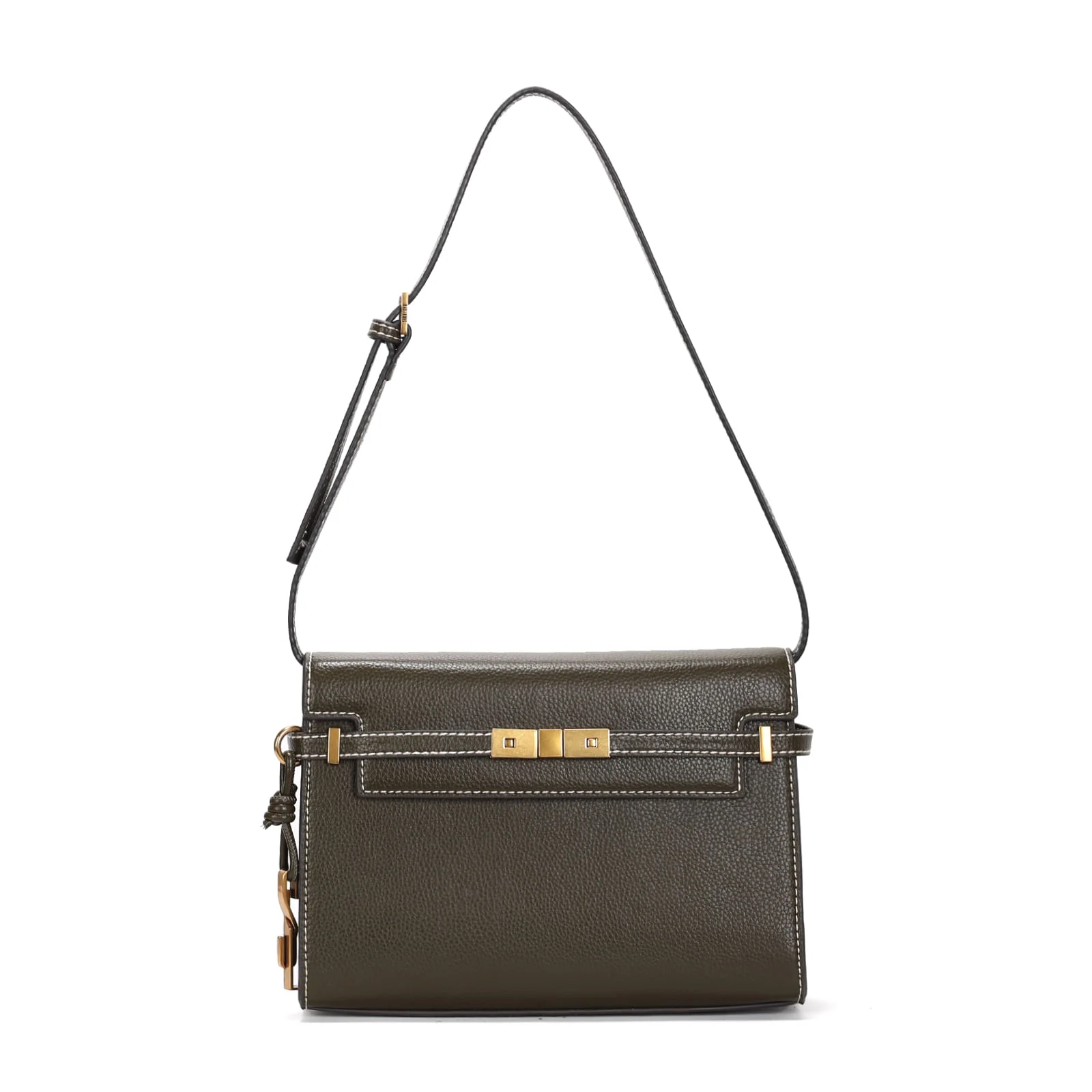 Bolsa Baguete Floater Verde Militar Pespontos - vista 1 de 3