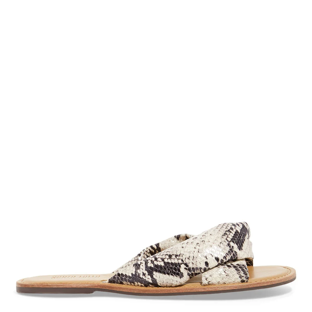 Rasteira Estampa Animal Print Cobra - vista 1 de 4