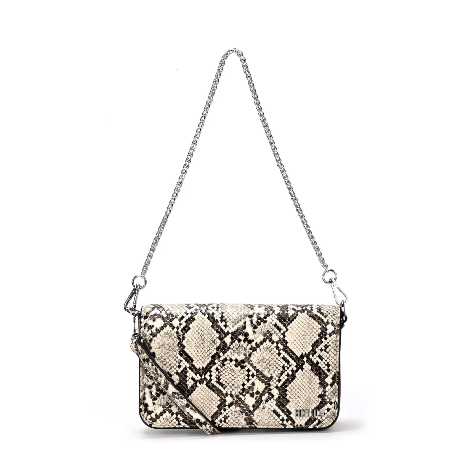 Bolsa Pequena Estampa Animal Print Cobra Duas Alças - vista 2 de 4